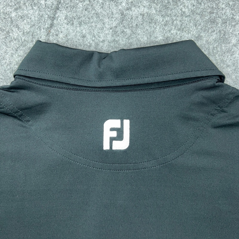 Footjoy Polo Shirt Men 2XL Black Gray Purple Old South Performance Golf Stretch - Picture 8 of 13